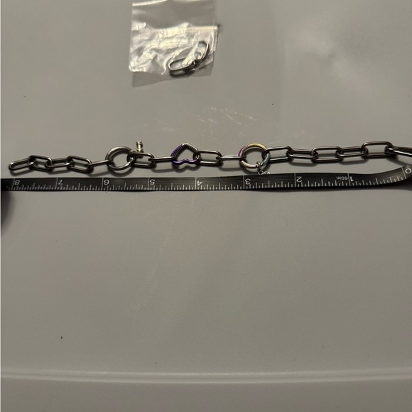 New Pandora sterling silver ruthenium me bracelet with charms - Picture 10 of 10